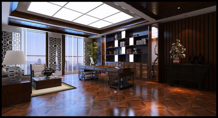 合肥政務(wù)區(qū)豪華私人會所裝修效果圖 金光熠熠耀徽州